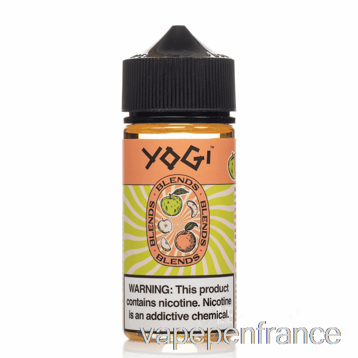 Glace à La Pêche Aux Pommes - Mélanges Yogi - Stylo Vape 100 Ml 0 Mg